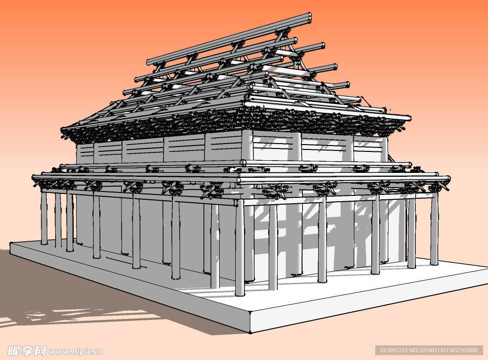 古建3D模型