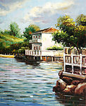 地中海风景油画