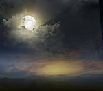 群山夜景