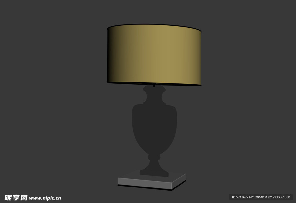 台灯模型