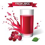 果汁蔬菜汁喷溅