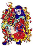 纹身图案T恤花纹