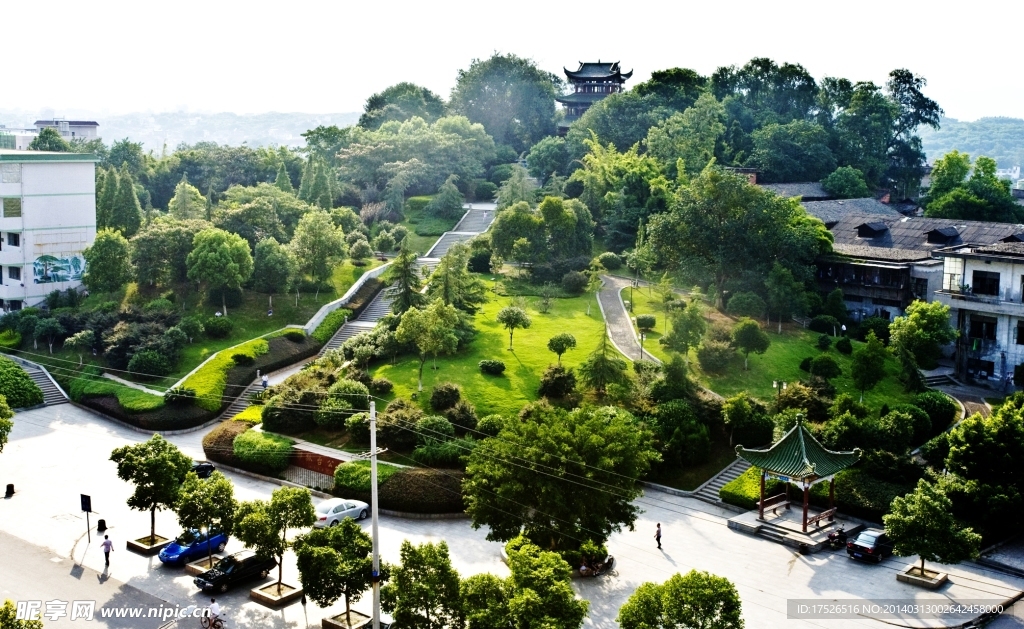 赣州郁孤台全景