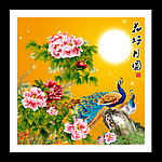 花好月圆 孔雀