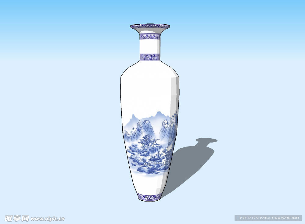 青花3D模型