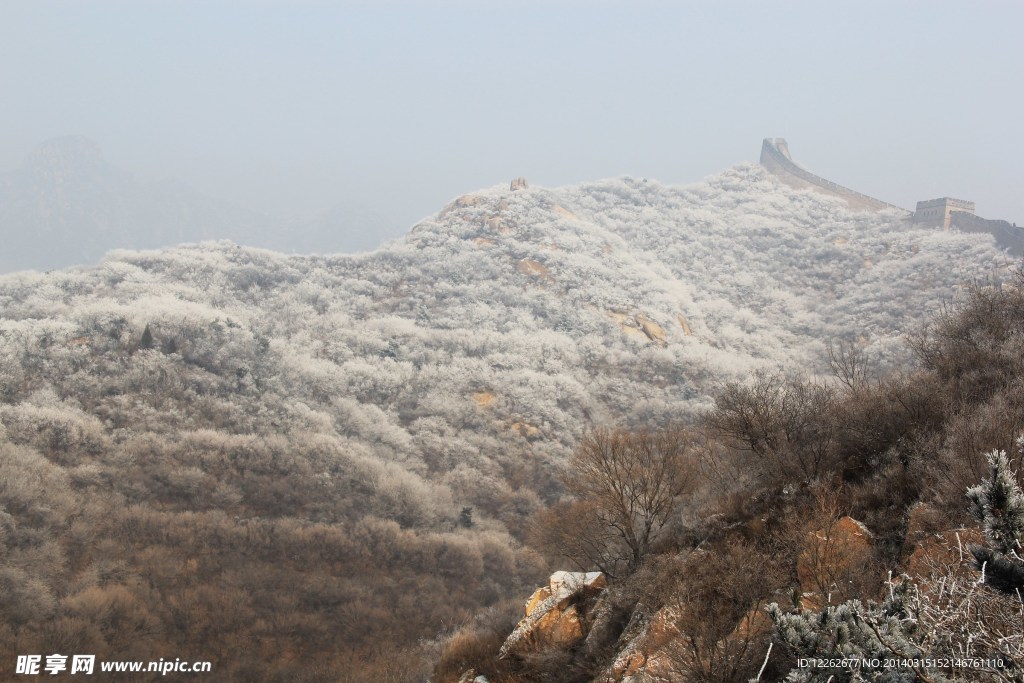八达岭长城雪景