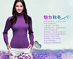 女士羊绒衫海报