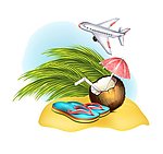 夏天旅游设计拖鞋