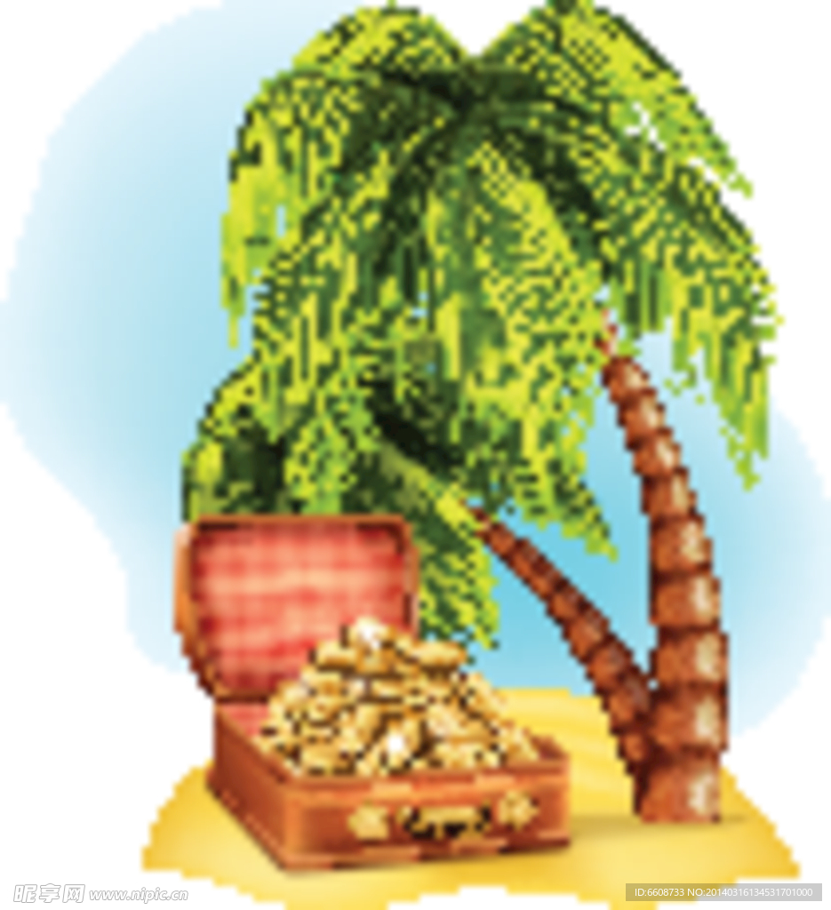 夏季旅游宝藏椰子树