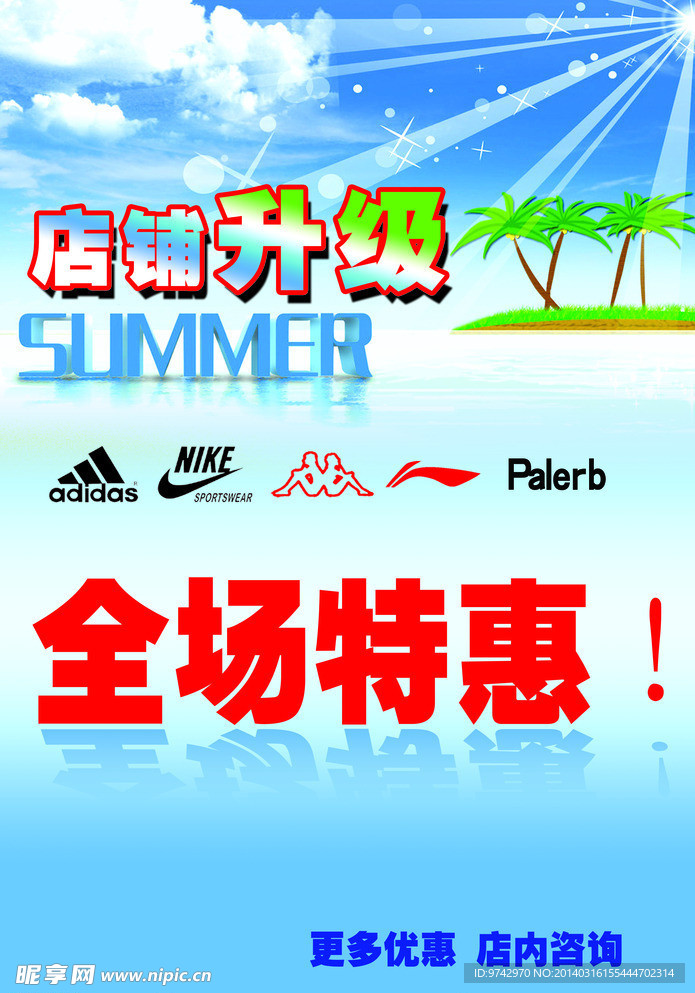 店铺升级海报