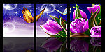 梦幻紫花 无框画