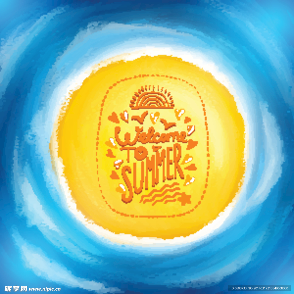 夏天标志
