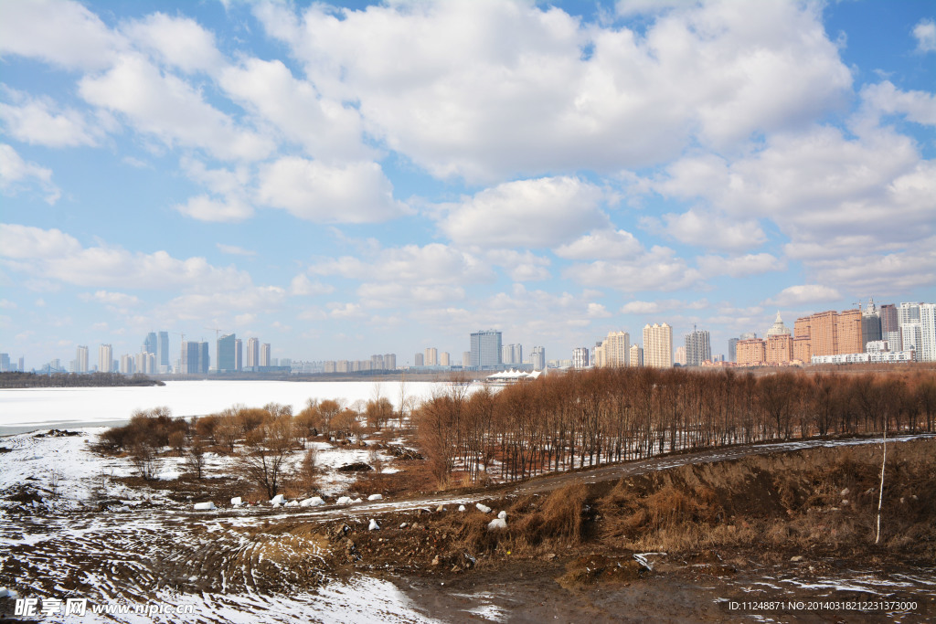 城市上空