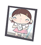 镜子里的小女孩