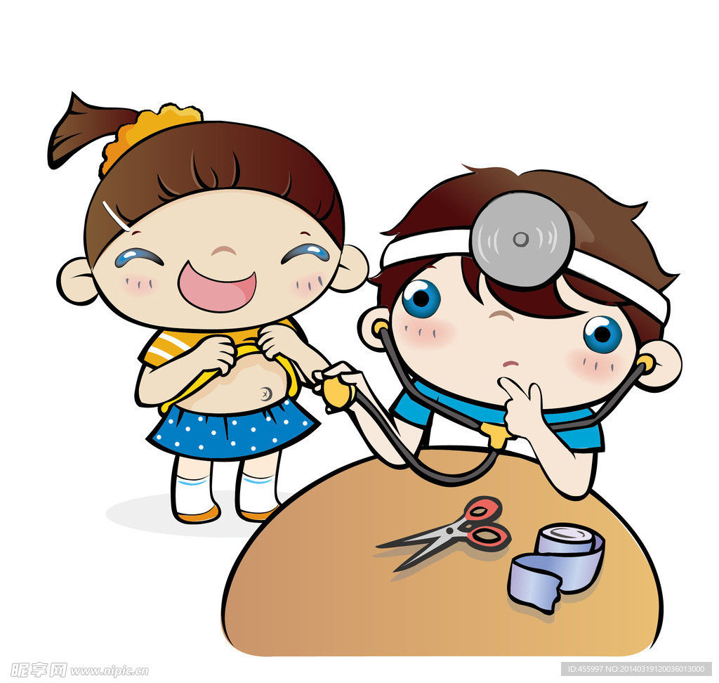 扮成医生护士的小朋友