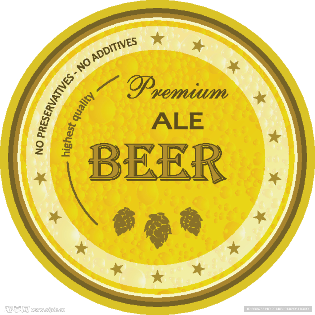 啤酒商标图标设计