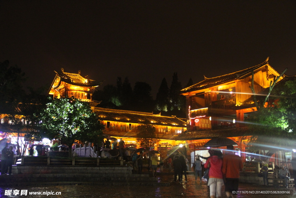 夜景 丽江