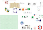 清真 线描图 无公害