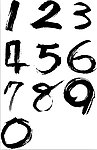 书法数字