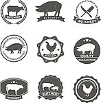 肉食图标肉类标志