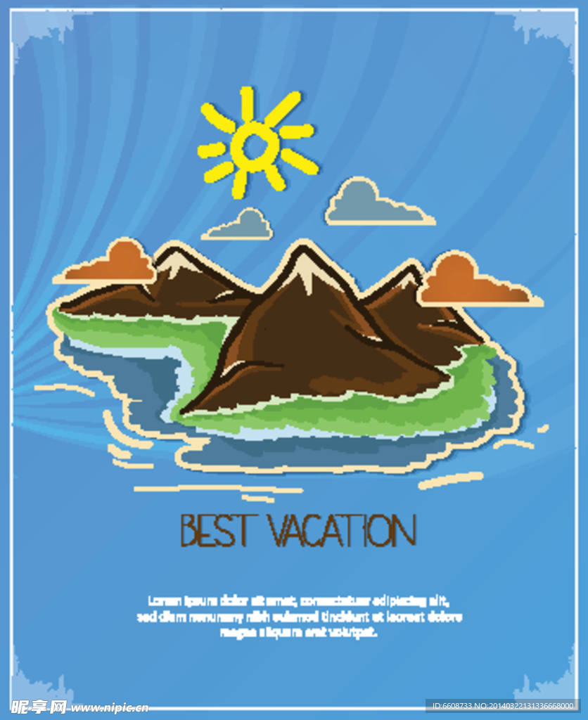 夏天旅游设计