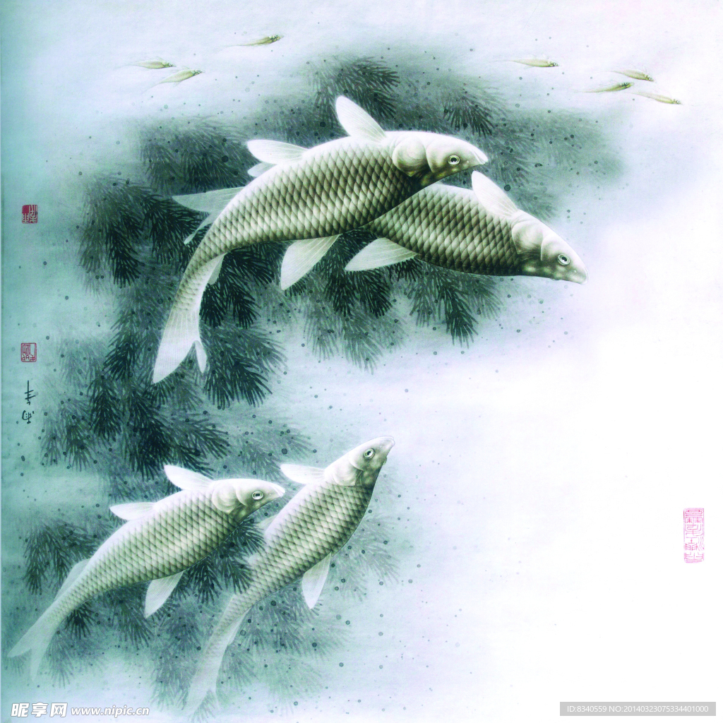 国画鱼