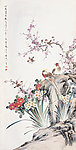 梅花锦鸡图