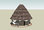 茅草圆亭