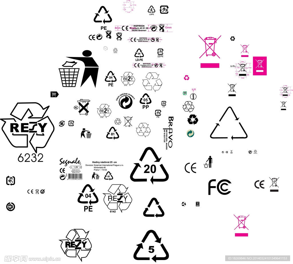 各种环保标志