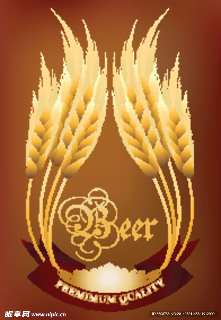 啤酒商标标签设计