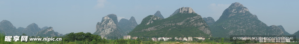 桂林路口村群峰图