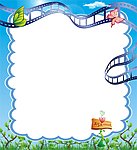 幼儿园相框展板