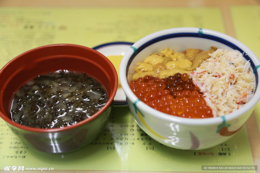 日本料理鱼子酱拌饭