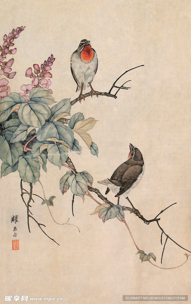 花鸟工笔画