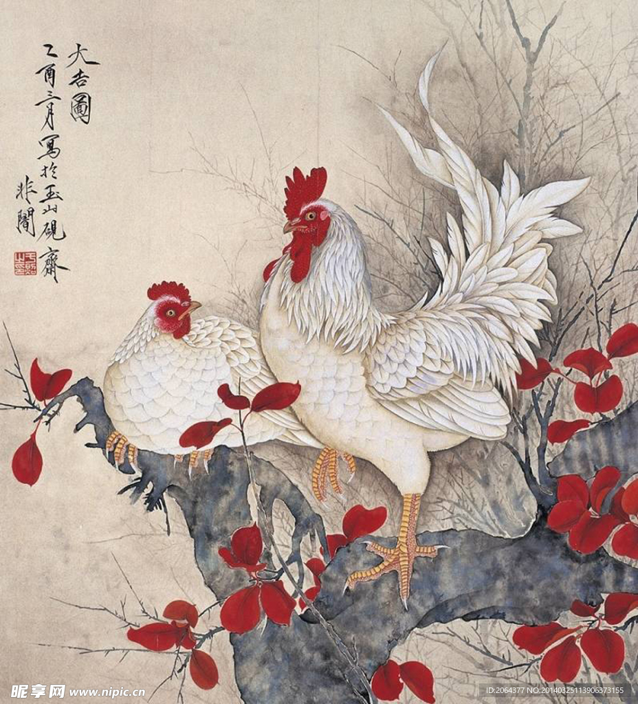 花鸟工笔画