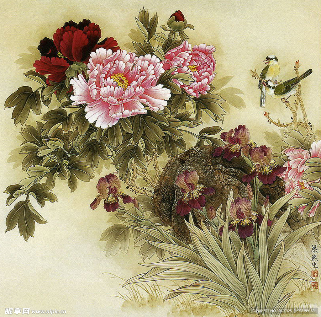 花鸟工笔画