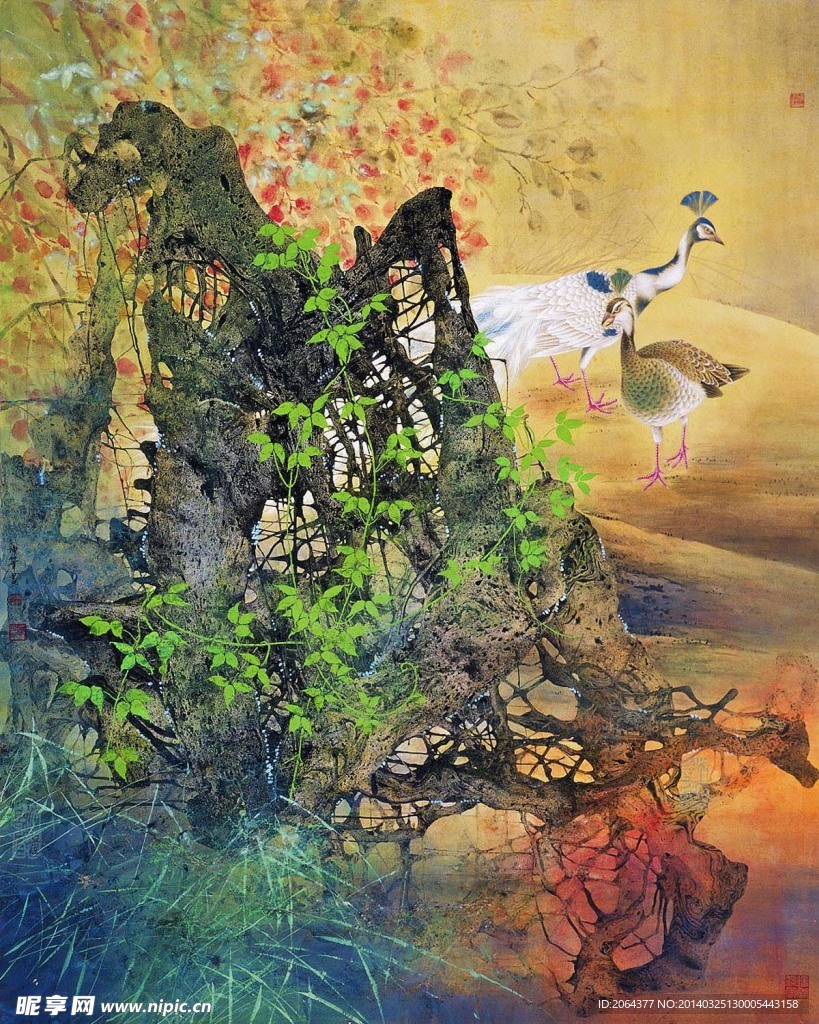 花鸟工笔画
