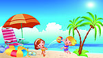夏季 卡通海报