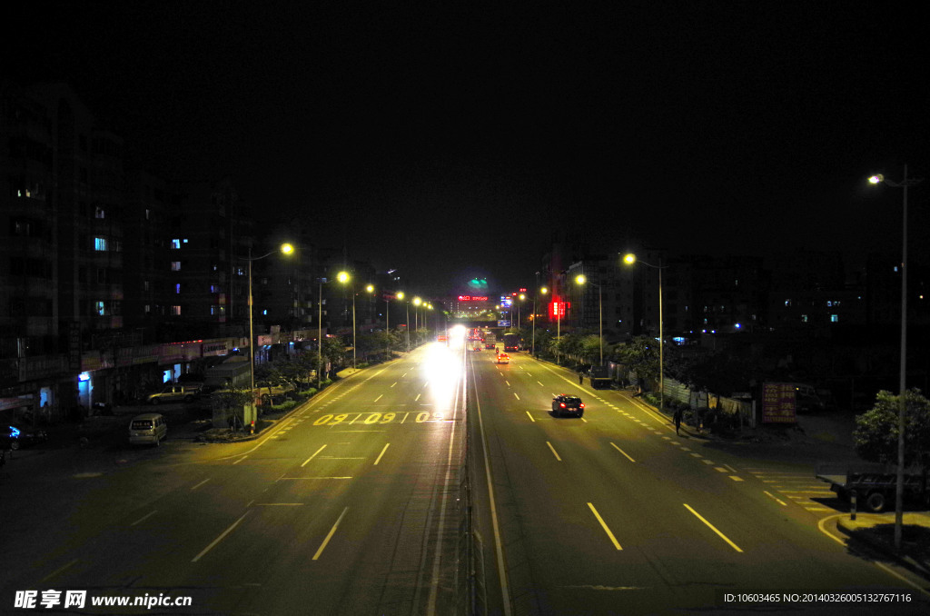 交通夜景