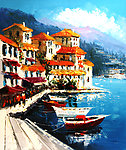 地中海油画