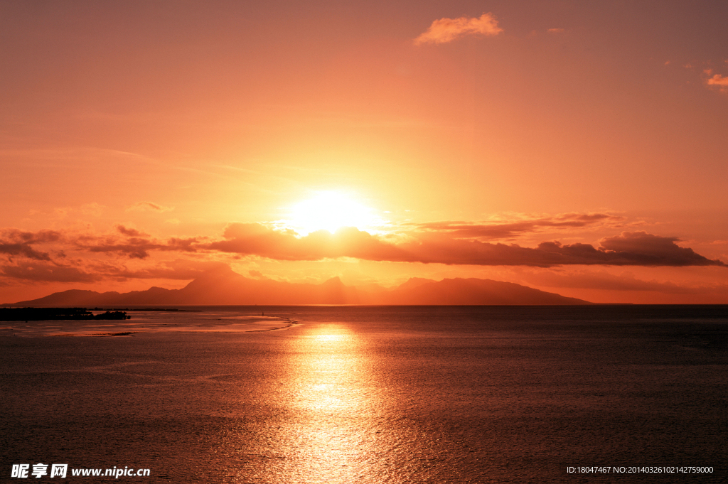 大海夕阳