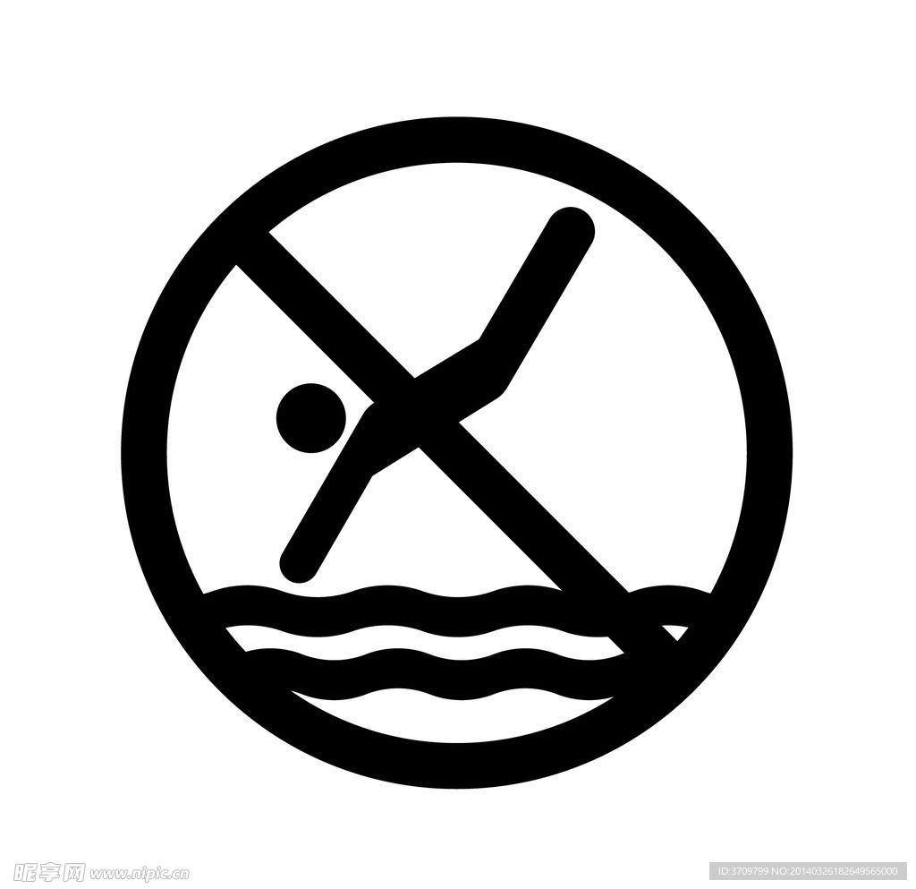 禁止跳水标识标志