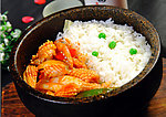 石锅鱿鱼拌饭