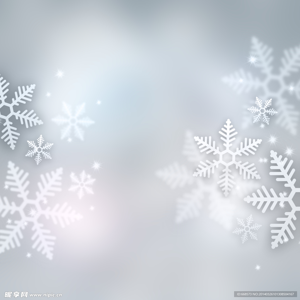 白色雪花