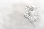 背景 可爱白色雪花