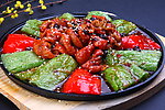 虎皮尖椒烧肥肠