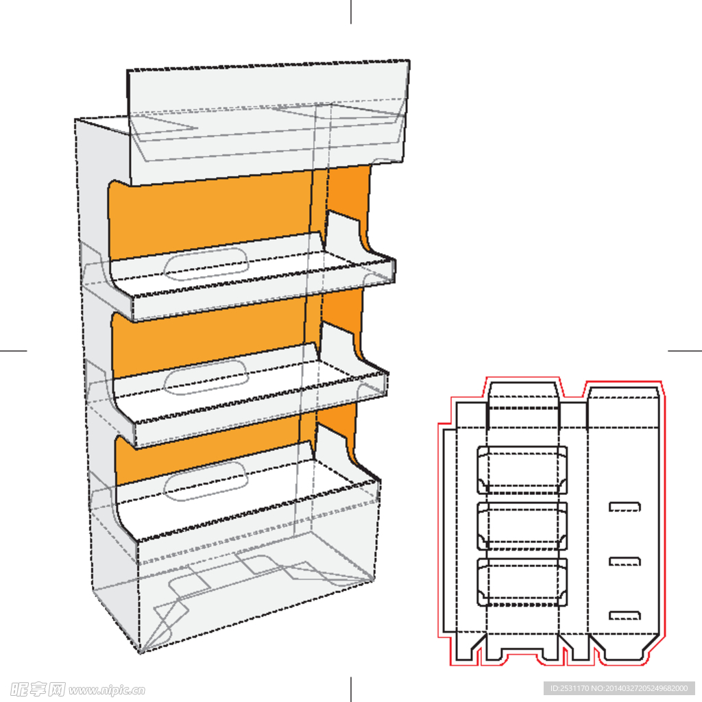 纸盒展开图