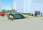 小区景观效果图