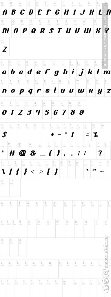 外国字体
