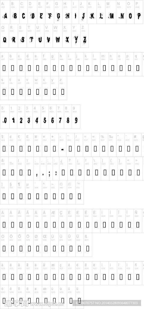 外国字体
